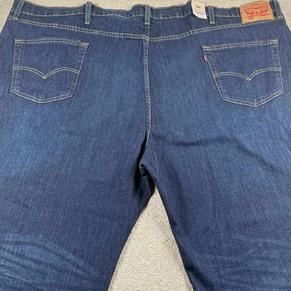 Levi's 559 58x30 Relaxed Straight Fit Jeans Blue Big & Tall Dark‎ Wash NWT